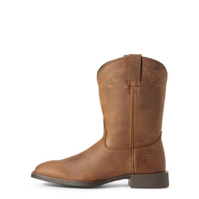 Ariat Western: Roper Wide Square Toe Botas Western Mujer - Marrones (WFNLP8762)